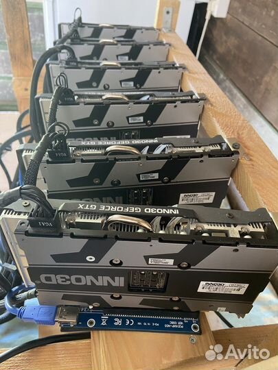 Видеокарты GTX 1660 super x 6шт