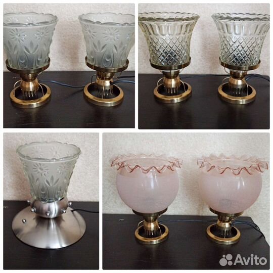 Парная настольная лампа СССР светильник ночник