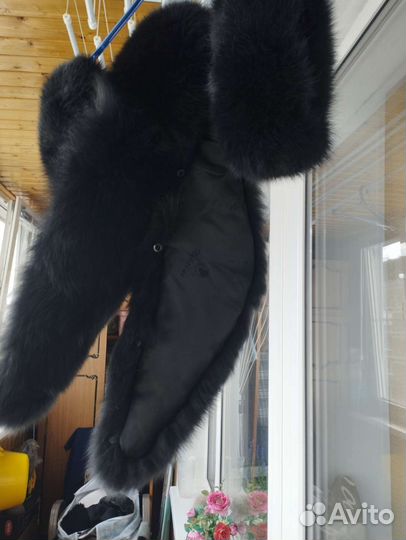 Меховой воротник из песца