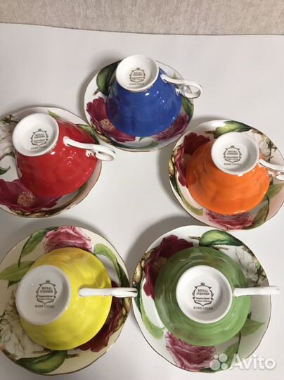 Чайная пара костяной фарфор