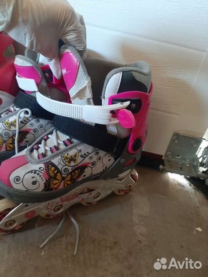 Роликовые коньки детские раздвижные 33-36