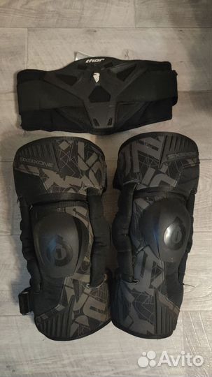 Наколенники six six one,пояс thor