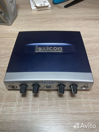 Звуковая карта lexicon alpha