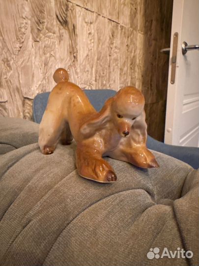 Статуэтка пудель рыжий лфз