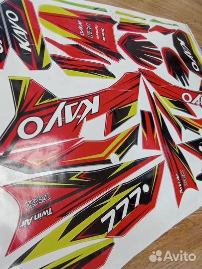 Наклейки на питбайк irbis ttr kayo krz tt basic