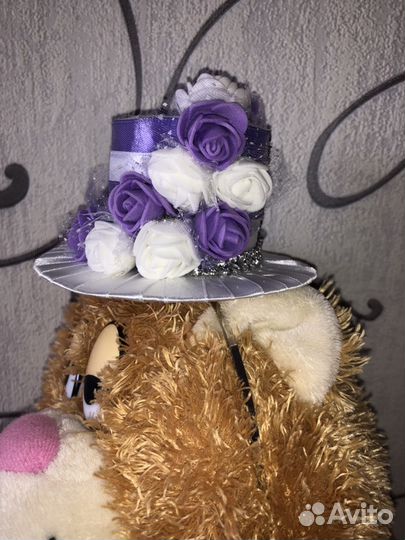 Шляпка на ободке, ручная работа