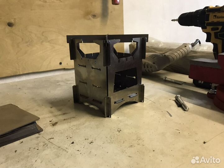 Печка щепочница или мини печка