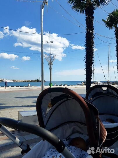 Коляска для двойни бу