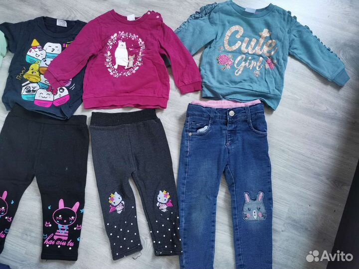 Детские вещи пакетом на девочку на 1-2 года 92 98