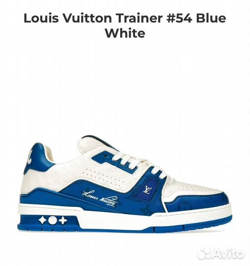 Louis Vuitton Trainer #54 Blue White