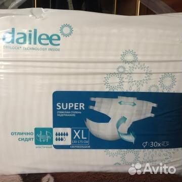 Памперсы для взрослых XL (4), daille Super (Extra