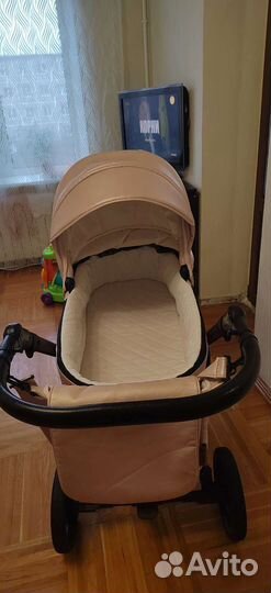 Коляска 2 в 1 эко кожа Peppy Indie