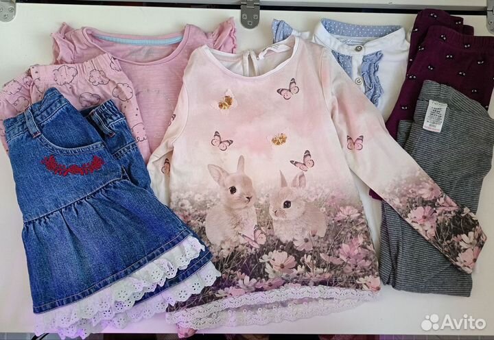 Пакет одежды для девочки 110-116 (10 шт)