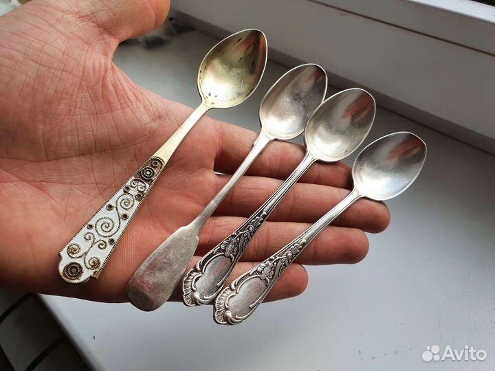 Серебряные ложки 84 875 пробы