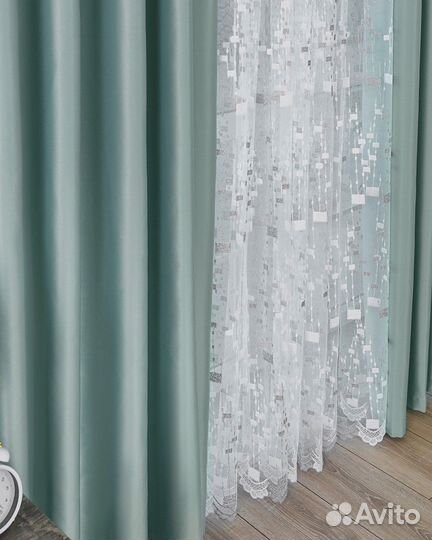 Комплект Шторы и Тюль Адора Топаз+Мона