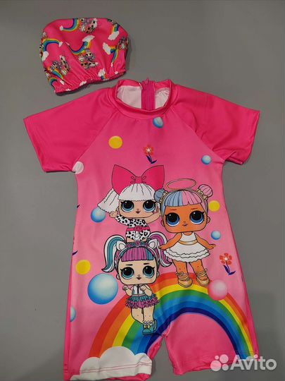 Купальник детский слитный разные цвета