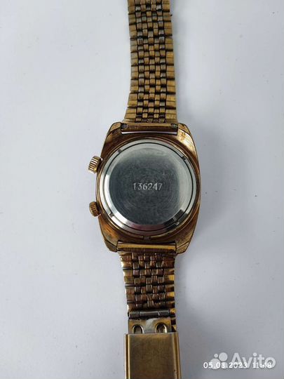 Часы механические СССР полёт с будильником