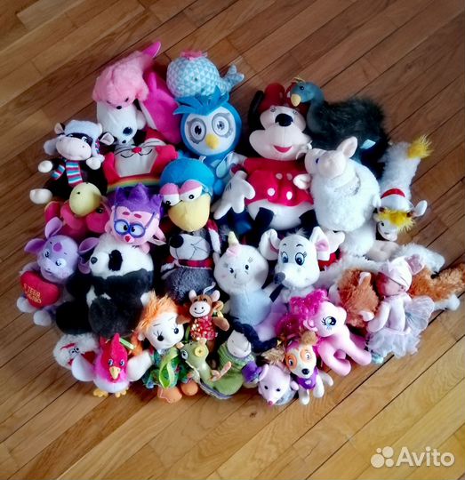 Мягкие игрушки от 30 можно пакетом