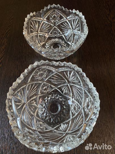 Конфетница СССР, хрусталь