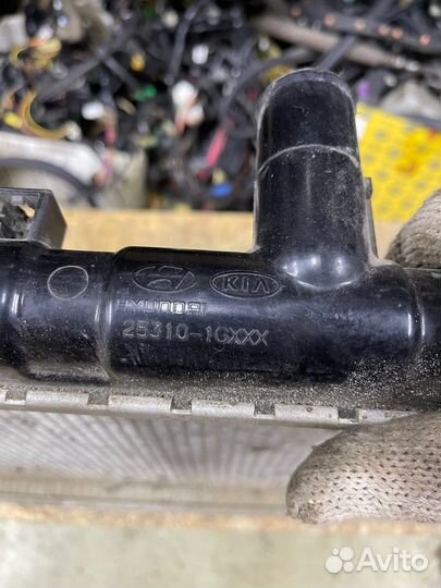 Радиатор двигателя kia rio 2