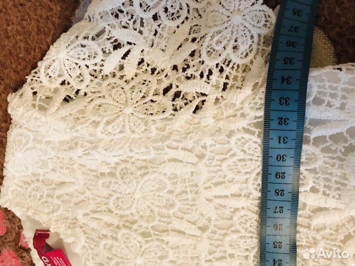 Платье для девочки белое 140