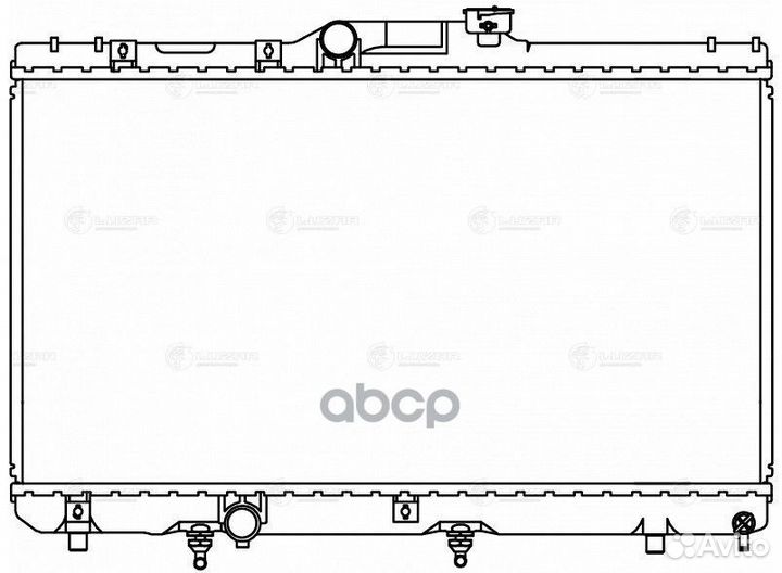 Радиатор основной toyota Corolla E10/E11 luzar LRc