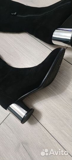 Ботфорты замшевые 36