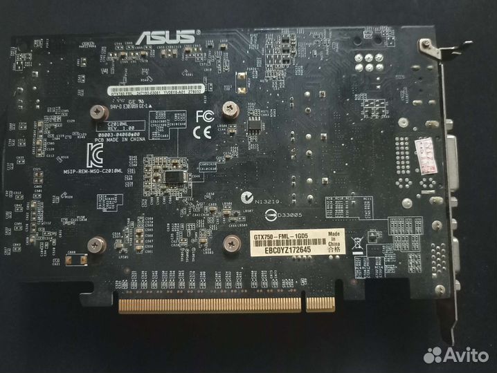 Видеокарта GTX 750