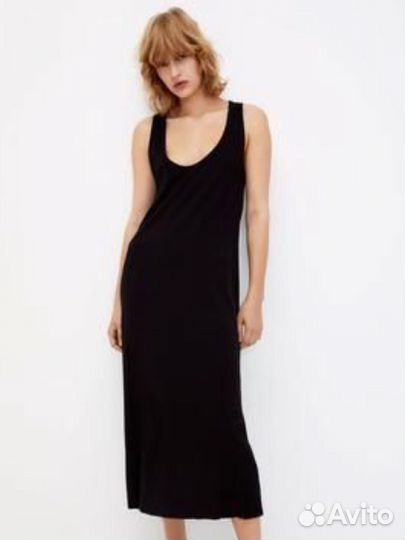 Платье в рубчик Zara