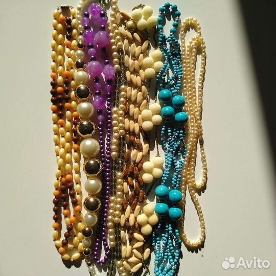 Бусы стекло винтаж СССР Чехословакмя