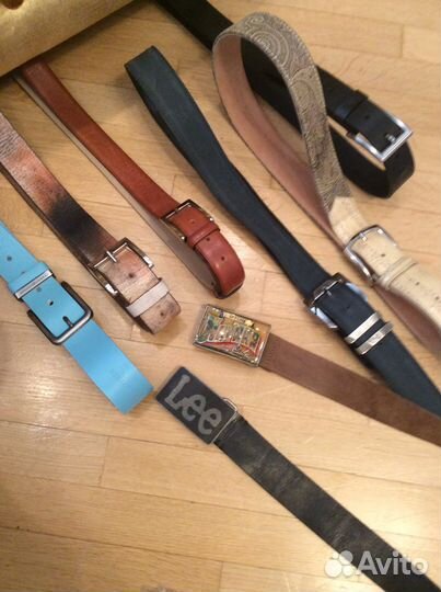 Ремень мужкой кожаный. Италия