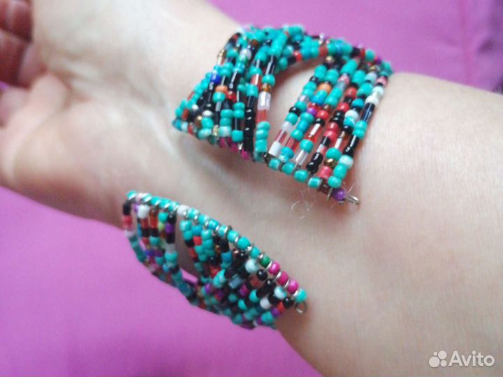 Браслет из бисера Морской бриз