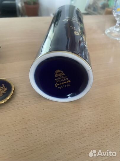 Ваза фарфор кобальт Германия 1950-1970 г