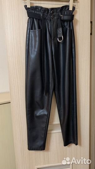 Брюки кожаные