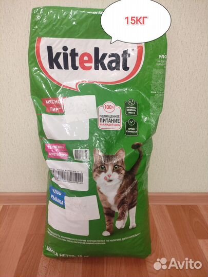 Корм для кошек kitekat 15кг