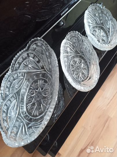 Салатники хрусталь набор