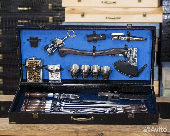 Набор для шашлыка c топором Подарочный