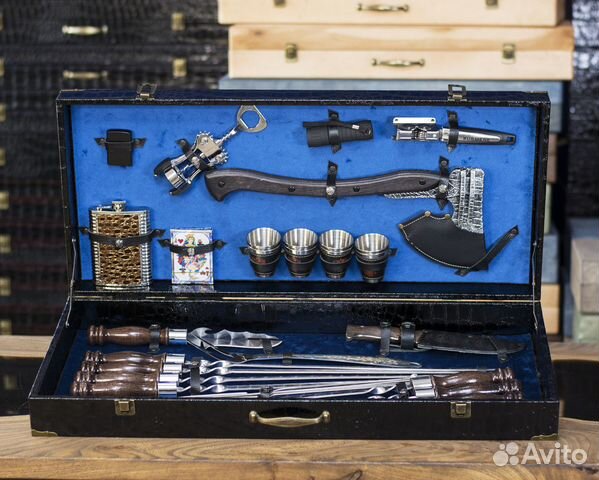 Набор для шашлыка c топором Подарочный