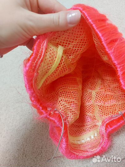 Костюм тролля для девочки с париком 128