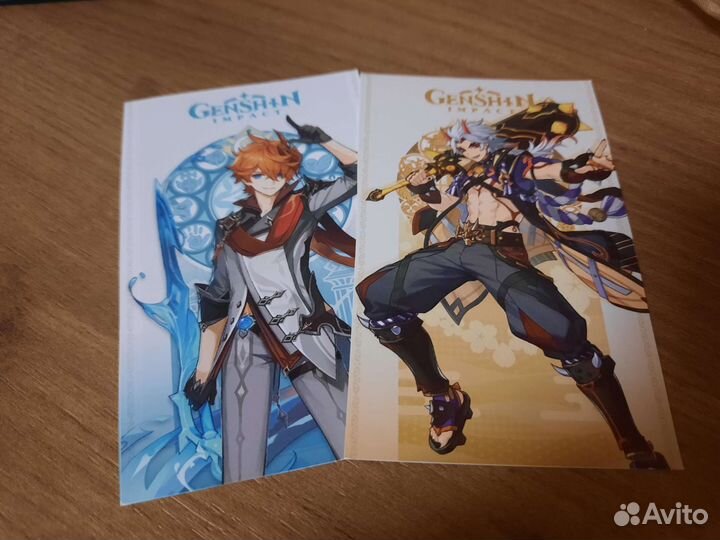 Аниме бокс геншин(и наклейки на ногти из др.аниме)