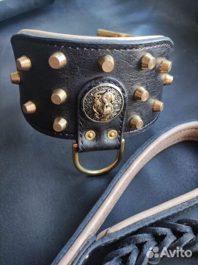 Ошейник из натуральной кожи