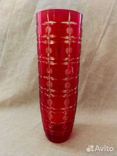 Ваза красная СССР редкая