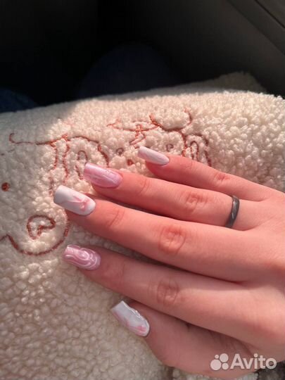 Маникюр, покрытие гель лаком, наращивание