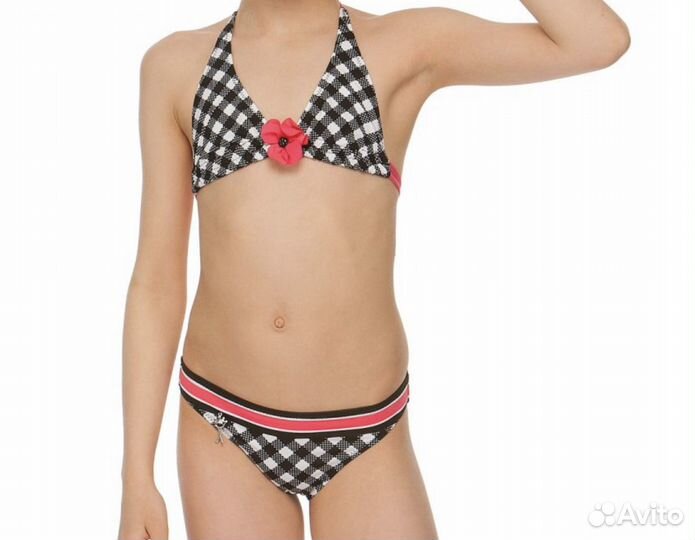 Новый Купальник и туника пляж. 116 рост. Италия