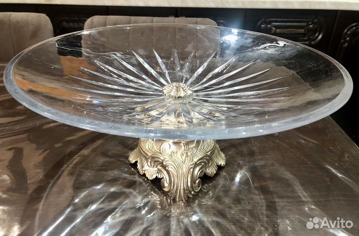 Ваза хрустальная