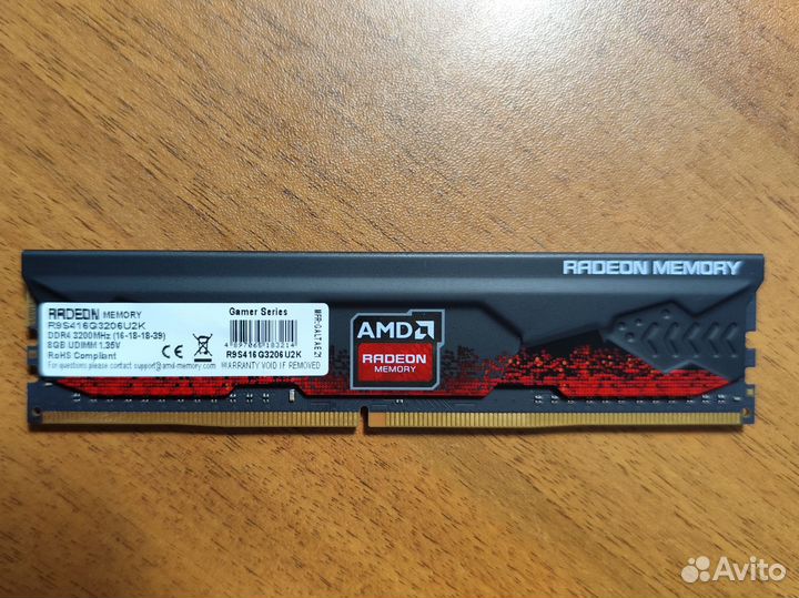 Модули памяти AMD R9 Gamers Series 16Gb (2x8Gb)