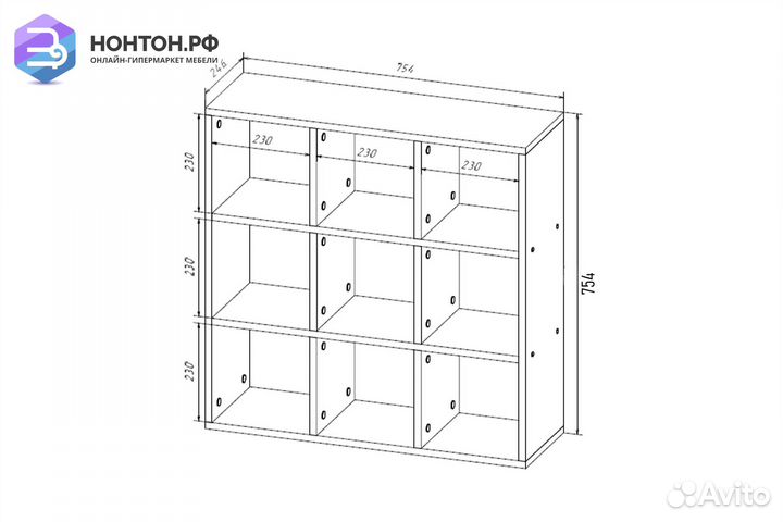 Короб Квадро белый текстурный