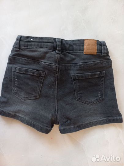 Джинсовые шорты на девочку 92 zara