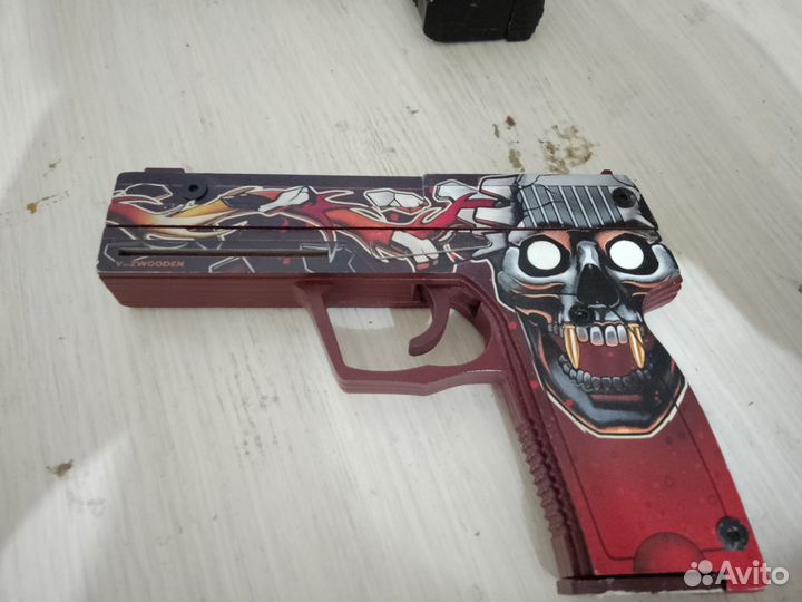 Деревянный пистолет резинкострел