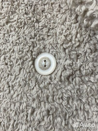 Шуба из эко меха белая длинная